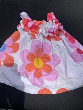 Bonnie Baby Pink, Orange & Blue Floral Dress